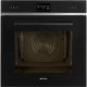 SMEG Horno microondas  SO6402M2B, Negro,
